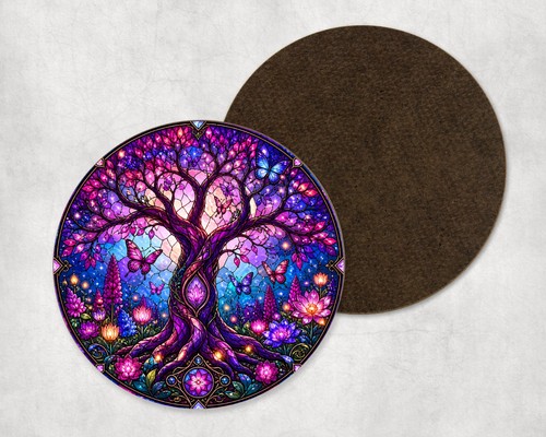 Butterfly tree life stained - butterfly,