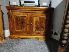 Hard Wooden Corner Cabinet in