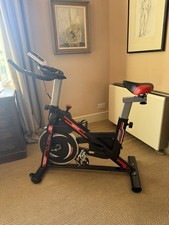 Home Fitness Spin Bike Code Red and Black Barley Used Great Condition
