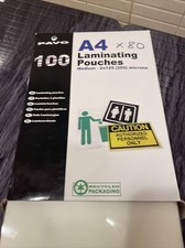 Pavo A4 Laminating Pouches Medium 2x125 (250) Microns Pack Of 80.  D3