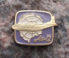 Vintage Antonov AN-12 Cub Soviet Union Military Transport Aircraft Pin Badge