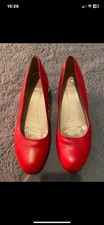 Cabin Crew Shoes Red Leather