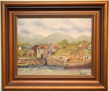 Original Painting Art ANNALONG & MOURNE MOUNTAINS by Irish Artist JOHN MOORE