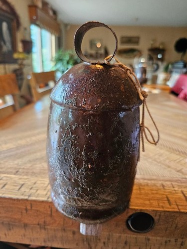 Antique metal cow - metal,