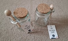 Two small glass - two, cork