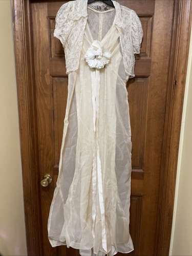 Antique 1930s dress off - 1930s,