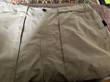 Rohan Uplander Mens Khaki Walking Trousers size L :35-38 Waist