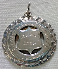 HALLMARKED SILVER SPORTS MEDAL - STEWARTS COLLEGE GAMES - OPEN RELAY RACE 1934.