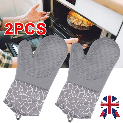Pair silicone oven gloves - pair,