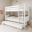 White wooden bunk - bunk, with