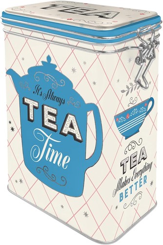 Retro tea canister litre - retro,