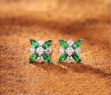 925 Sterling Silver 4 Petal