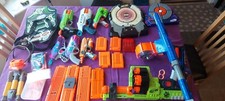 Huge Nerf gun bundle (Nerf glasses. darts vests, Target Boards.magazines..