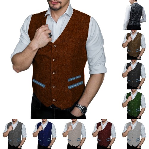 Mens suits waistcoat tweed - suits,