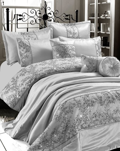 Gigi embroidered duvet cover - duvet,