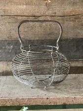 Vintage French Wire Egg Basket