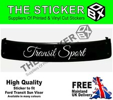 Sun visor transit - sport, text