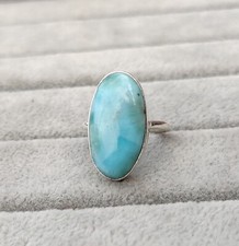 Larimar Ring 925 Sterling