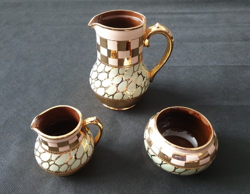 Vintage sadler pottery - pottery, gold