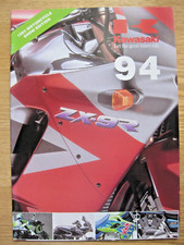 KAWASAKI RANGE BROCHURE 1994 VERY GOOD CONDITION  ZZR1100 ZX9R ZXR400 KLX250 etc