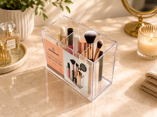 Clear acrylic makeup - acrylic, organiser