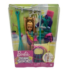NEW Barbie Team Stacie Doll and Gymnastics Playset with Spinning Bar
