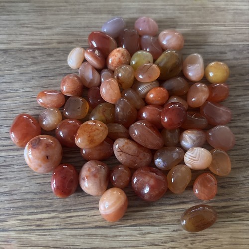 Small carnelian stones tumbled - carnelian,