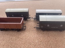 Four OO Hornby Cattle Wagons