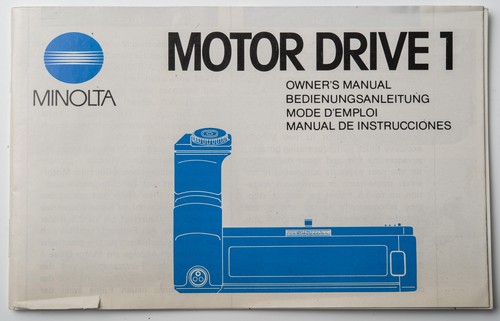 Minolta instruction manual