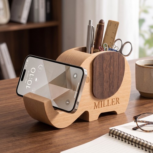 Personalised wooden elephant - personalised,