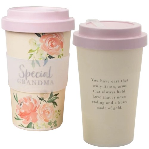 Bamboo travel mug 400ml - bamboo,