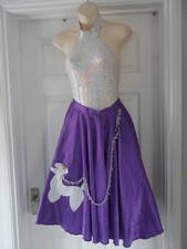 Dance Costume Freed London Size 3 26" Waist Full Skirt Rock N Roll Leotard