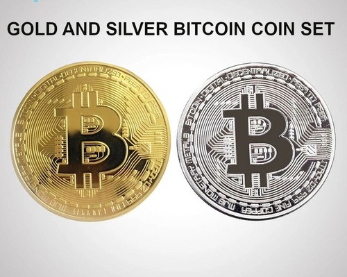 Bitcoins 1 silver plated - 2,