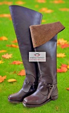 Musketeer Boots, 16th-17th century Brown Us Size 5 - 15