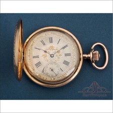 Antique 18K Gold Record Pocket