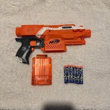 orange NERF STRYFE BLASTER GUN