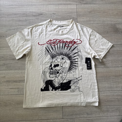Men hardy skull graphic - ed,