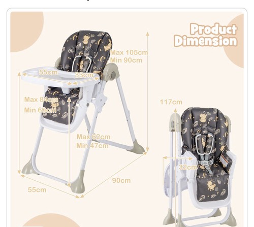 Folding baby high - baby, chair