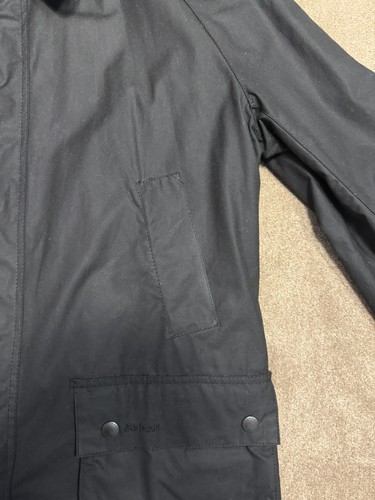 Men black wax cotton - black,