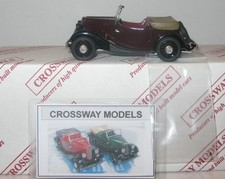Crossway Models 1:43 CM14 Ltd Ed 1937 Red Morris 8 Open 2 Seater Series 2