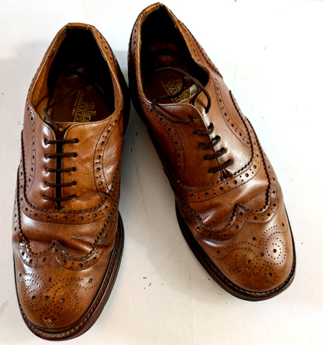 Loake brown leather brogues - brown,