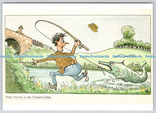 L379812 cartoon pike fishing - l379812,
