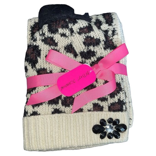 Betsey johnson pom beanie hat - beanie,