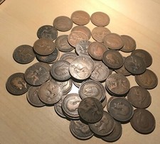 100x british coins half - british,