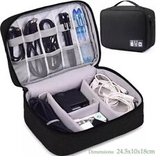 Travel Cable Organizer Bag Electronic Accessories USB Drive Storage Case Charger