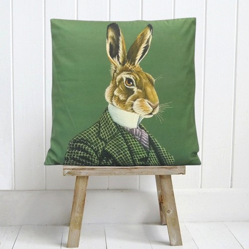 Steampunk rabbit cushion - rabbit,