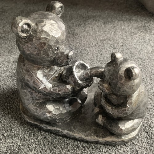Grey silver effect resin big - silver,