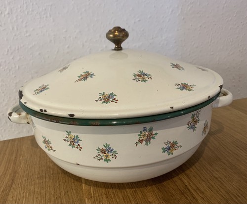 Vtg french enamel large - ,