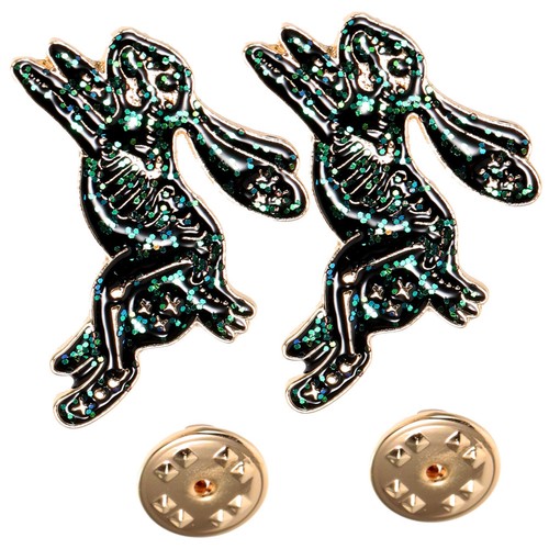 2pcs lifelike enamel rabbit - 2pcs,
