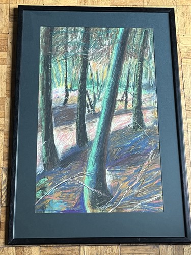 Landscape pastel signed - landscape,